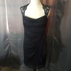 SCARLETT BLACK DRESS LACE DETAIL SZ 10